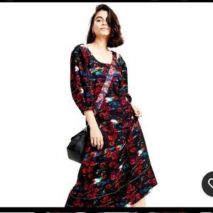 Rachel Comey | Dresses | Rachel Comey Red Floral Midi Dress Size 8 |  Poshmark